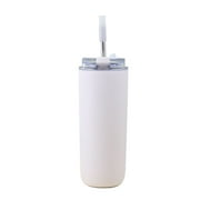 Iodue Thermal Cup Double Layer Stainless Steel Portable Flip Cover Insulation Cup Creative American Straw Cup Long Lasting Paint Double Drinking Cup Cover